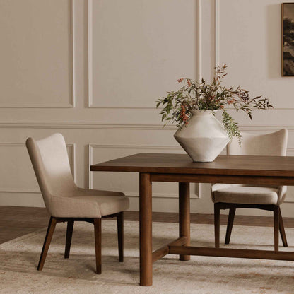 ARDEN DARK PINE WOOD DINING TABLE