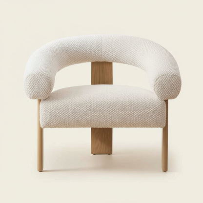 FRANCIS CREAM BOUCLE ARM CHAIR