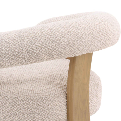 FRANCIS CREAM BOUCLE ARM CHAIR