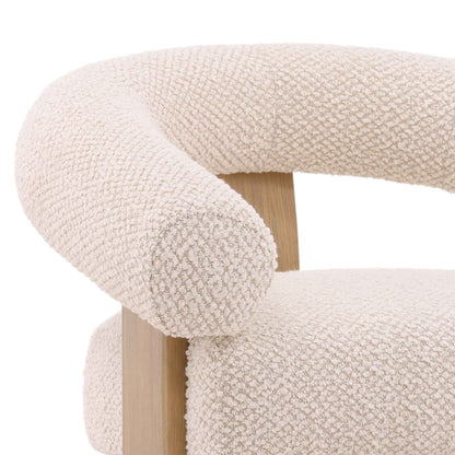 FRANCIS CREAM BOUCLE ARM CHAIR