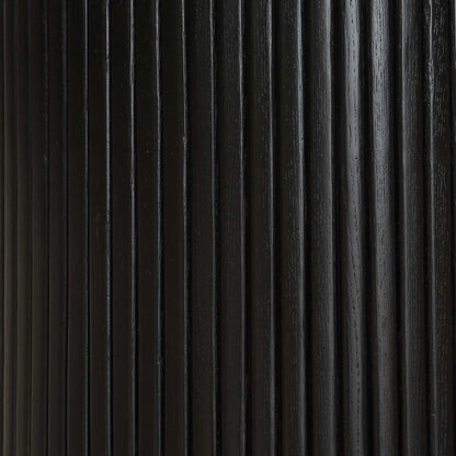 HERSCH 60"RD EBONY OAK DINING TABLE