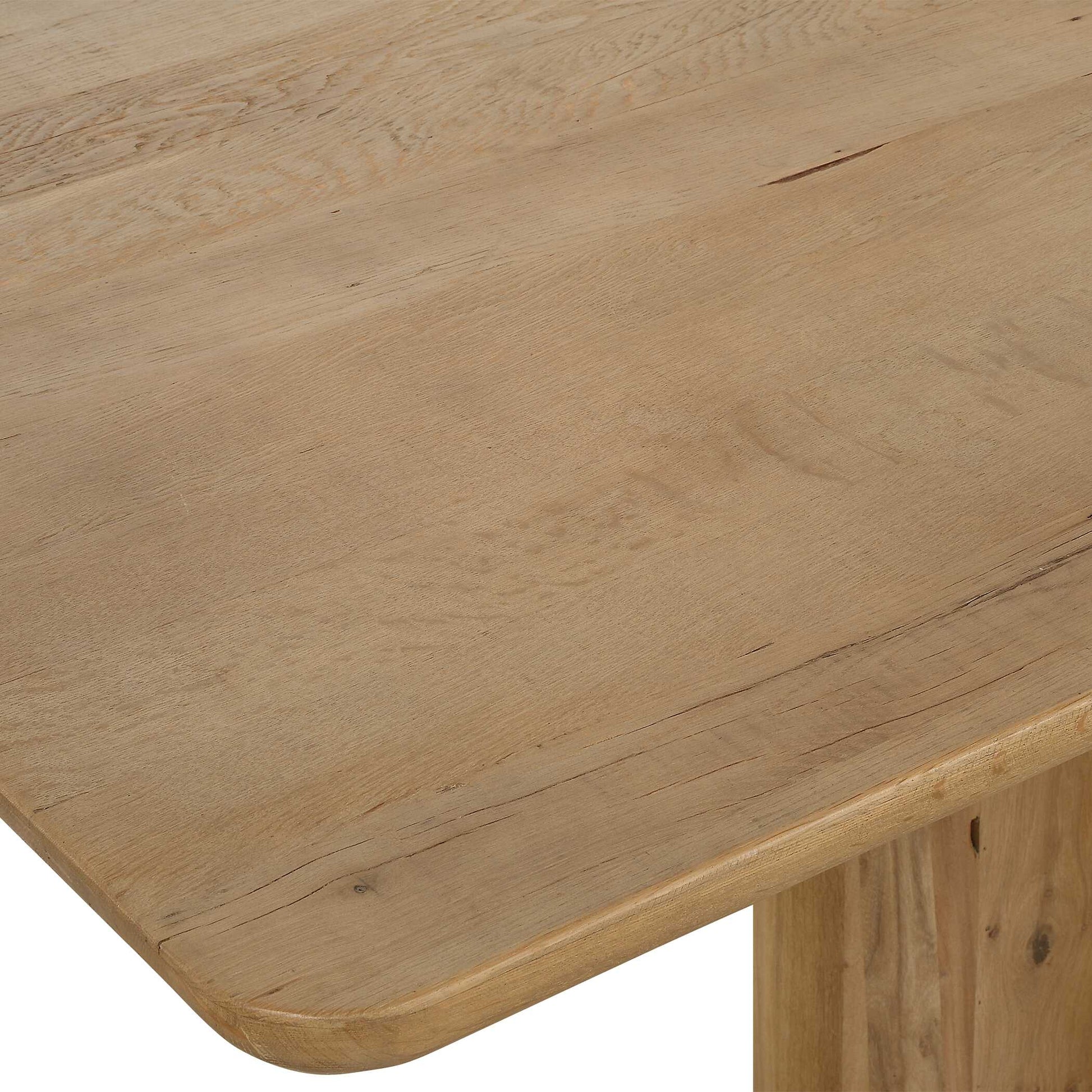 CECELIA RUSTIC OAK EXTENSION DINING TABLE