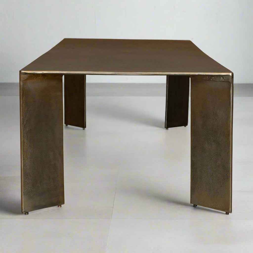 READE CAST ALUMINUM COFFEE TABLE