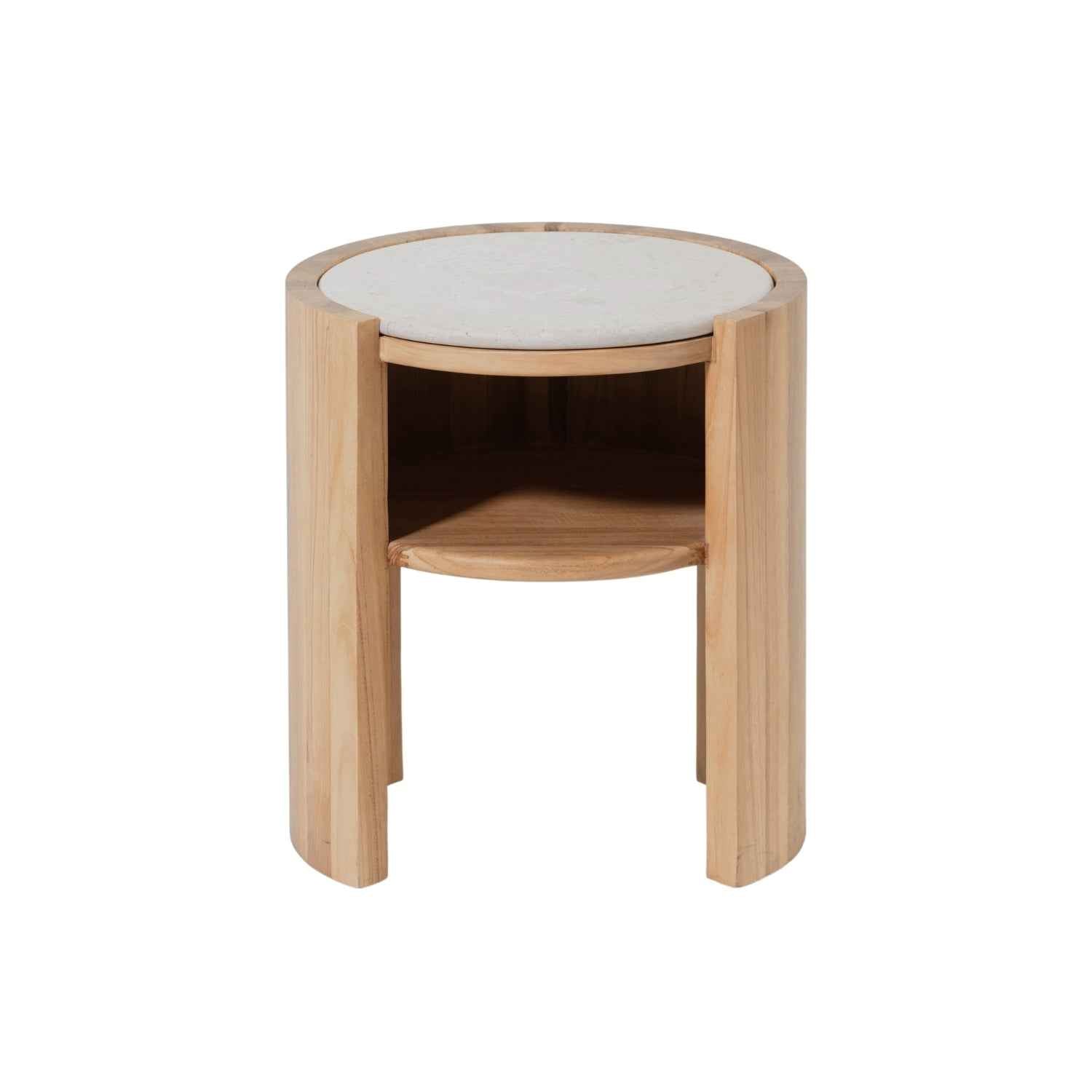 ISAK (BED)SIDE TABLE | MARBLE TOP | NATURAL