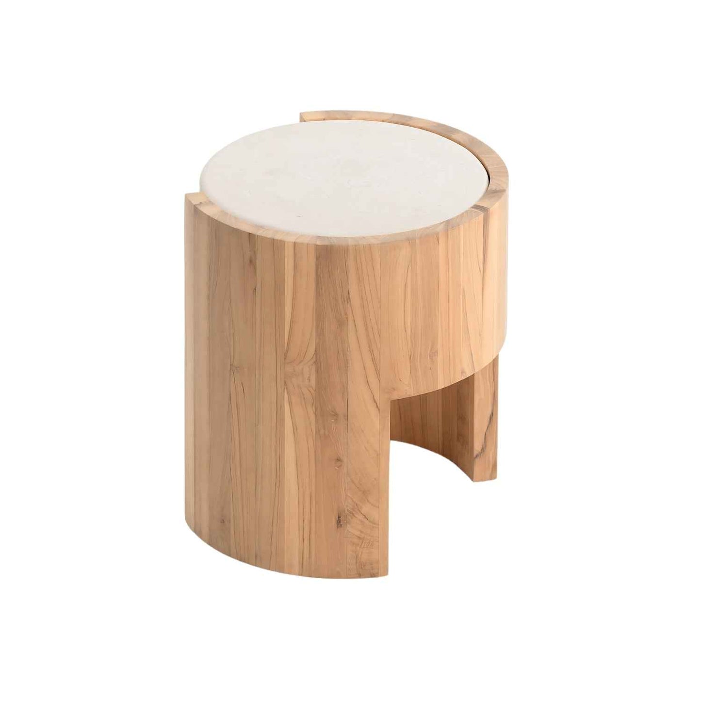 ISAK (BED)SIDE TABLE | MARBLE TOP | NATURAL