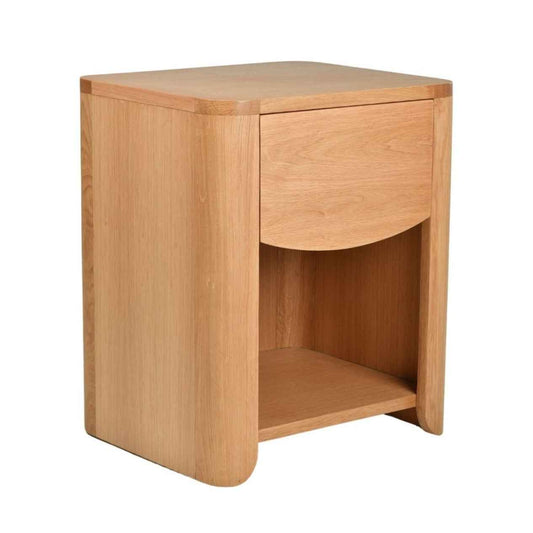 BELLA (BED)SIDE TABLE | 1-DRAWER + 1-SHELF | NATURAL