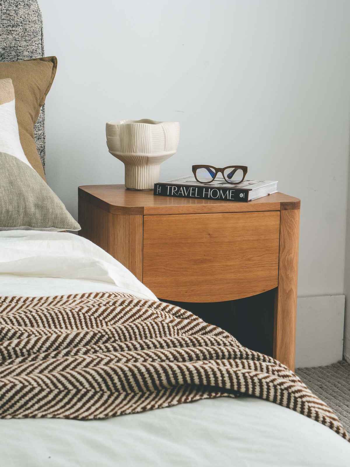 BELLA (BED)SIDE TABLE | 1-DRAWER + 1-SHELF | NATURAL