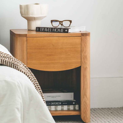 BELLA (BED)SIDE TABLE | 1-DRAWER + 1-SHELF | NATURAL