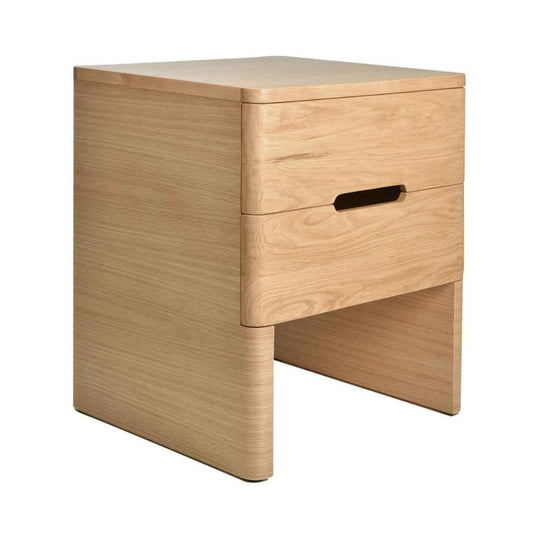 PIPPA (BED)SIDE TABLE | 2-DRAWER + 1-SHELF | NATURAL