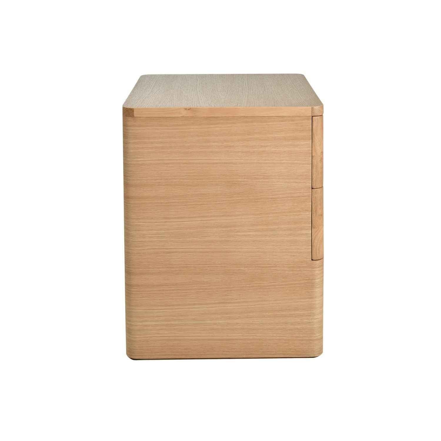 PIPPA (BED)SIDE TABLE | 2-DRAWER + 1-SHELF | NATURAL