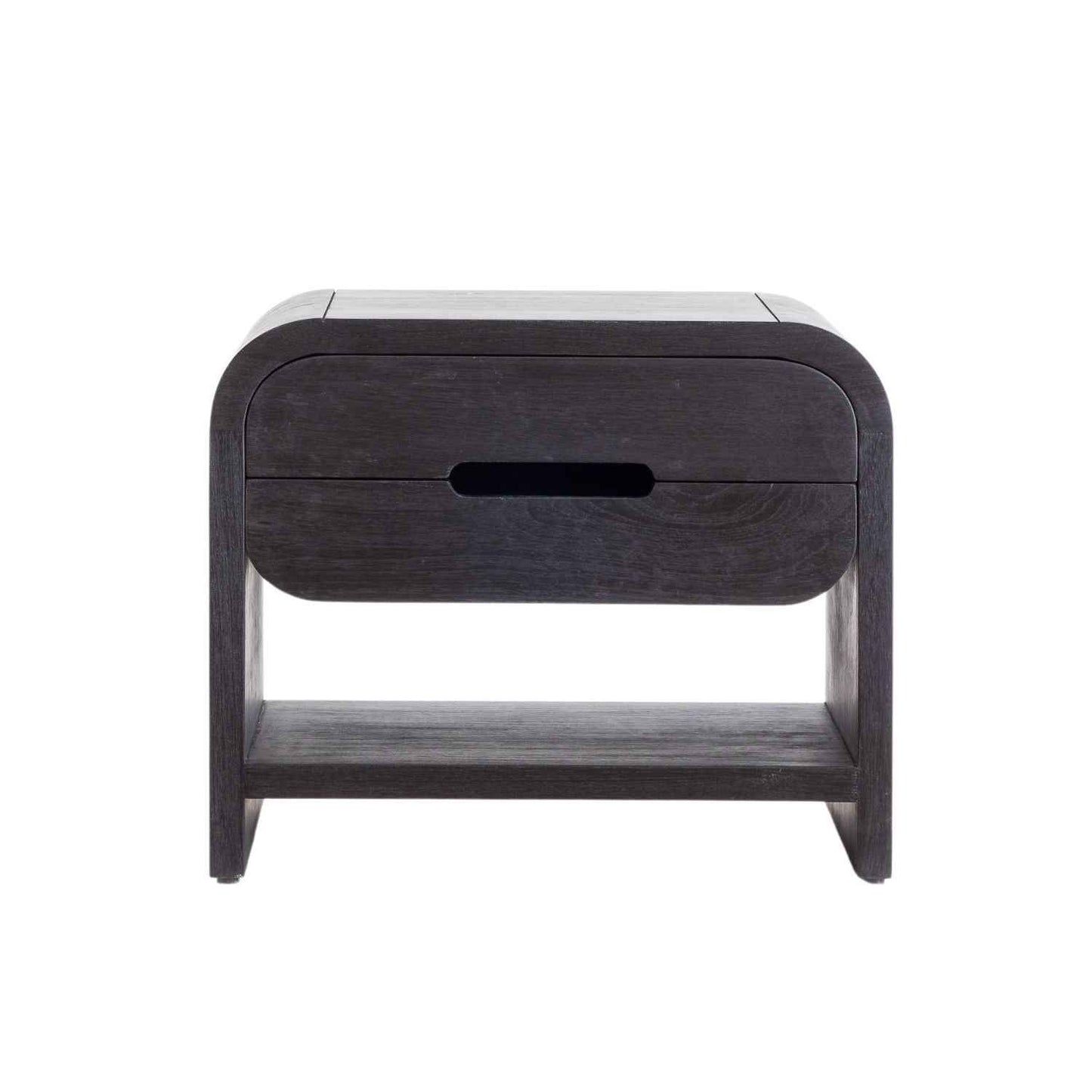 JAX (BED)SIDE TABLE | 2-DRAWERS + 1-SHELF | CHARCOAL