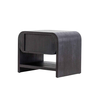 JAX (BED)SIDE TABLE | 2-DRAWERS + 1-SHELF | CHARCOAL