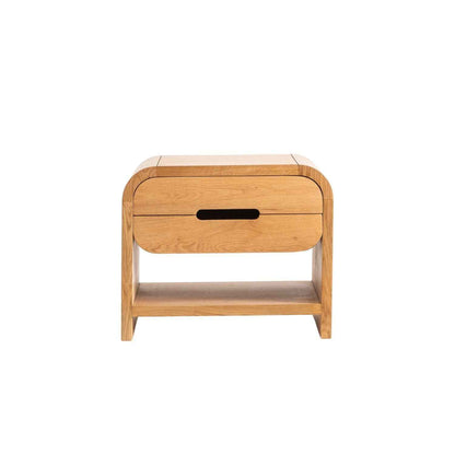 JAX (BED)SIDE TABLE | 2-DRAWERS + 1-SHELF | NATURAL