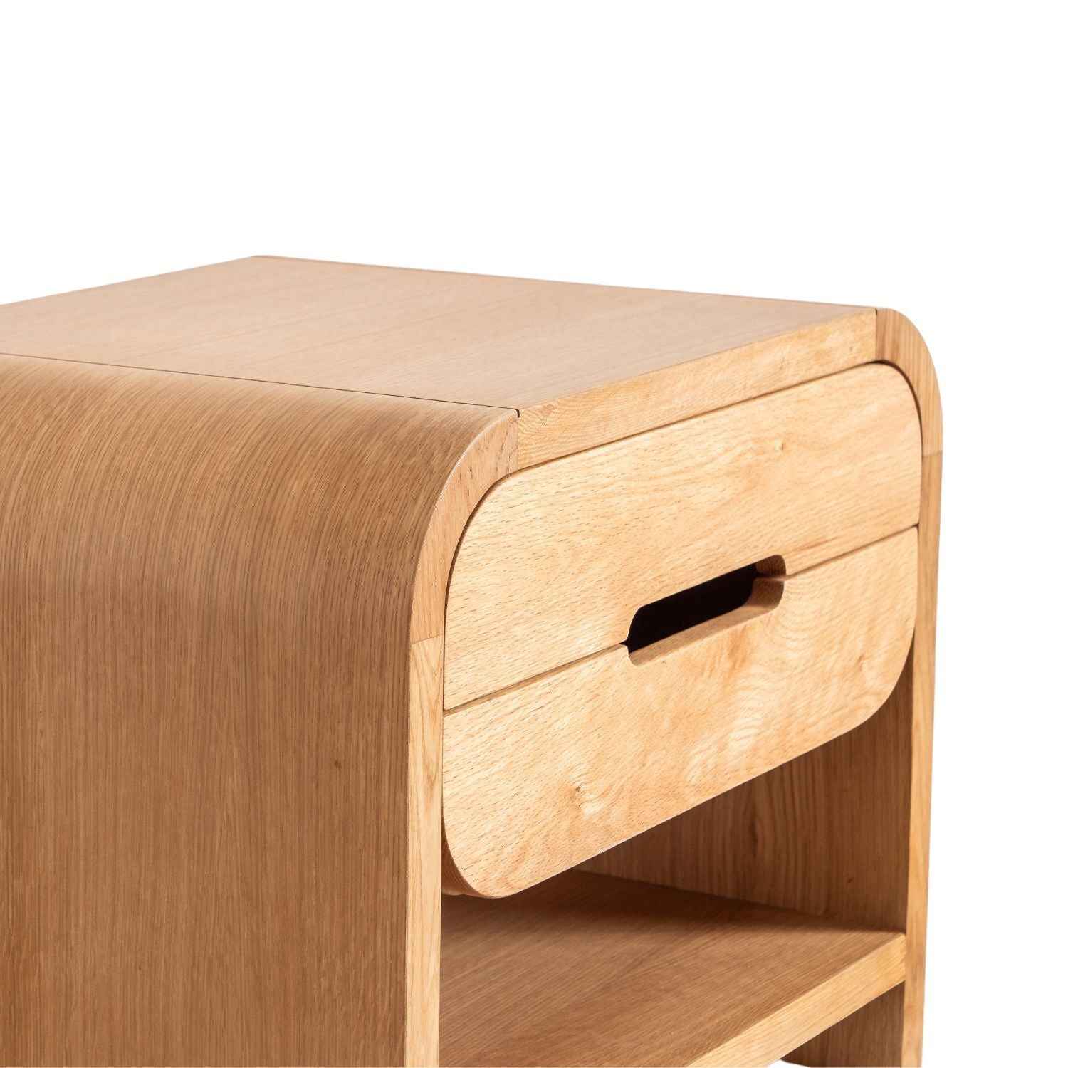 JAX (BED)SIDE TABLE | 2-DRAWERS + 1-SHELF | NATURAL