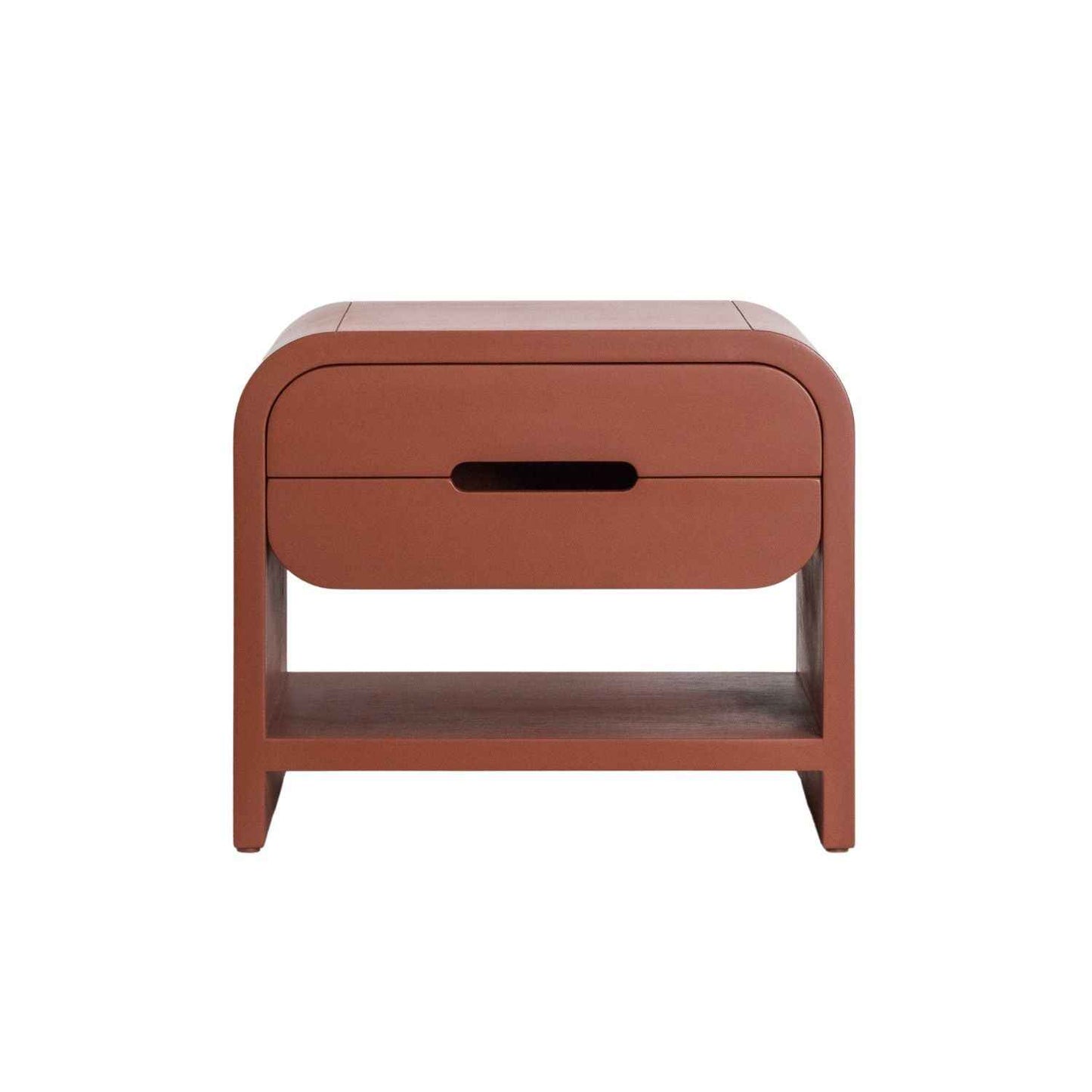 JAX (BED)SIDE TABLE | 2-DRAWERS + 1-SHELF | RUSSETT