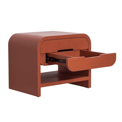 JAX (BED)SIDE TABLE | 2-DRAWERS + 1-SHELF | RUSSETT