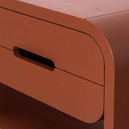 JAX (BED)SIDE TABLE | 2-DRAWERS + 1-SHELF | RUSSETT