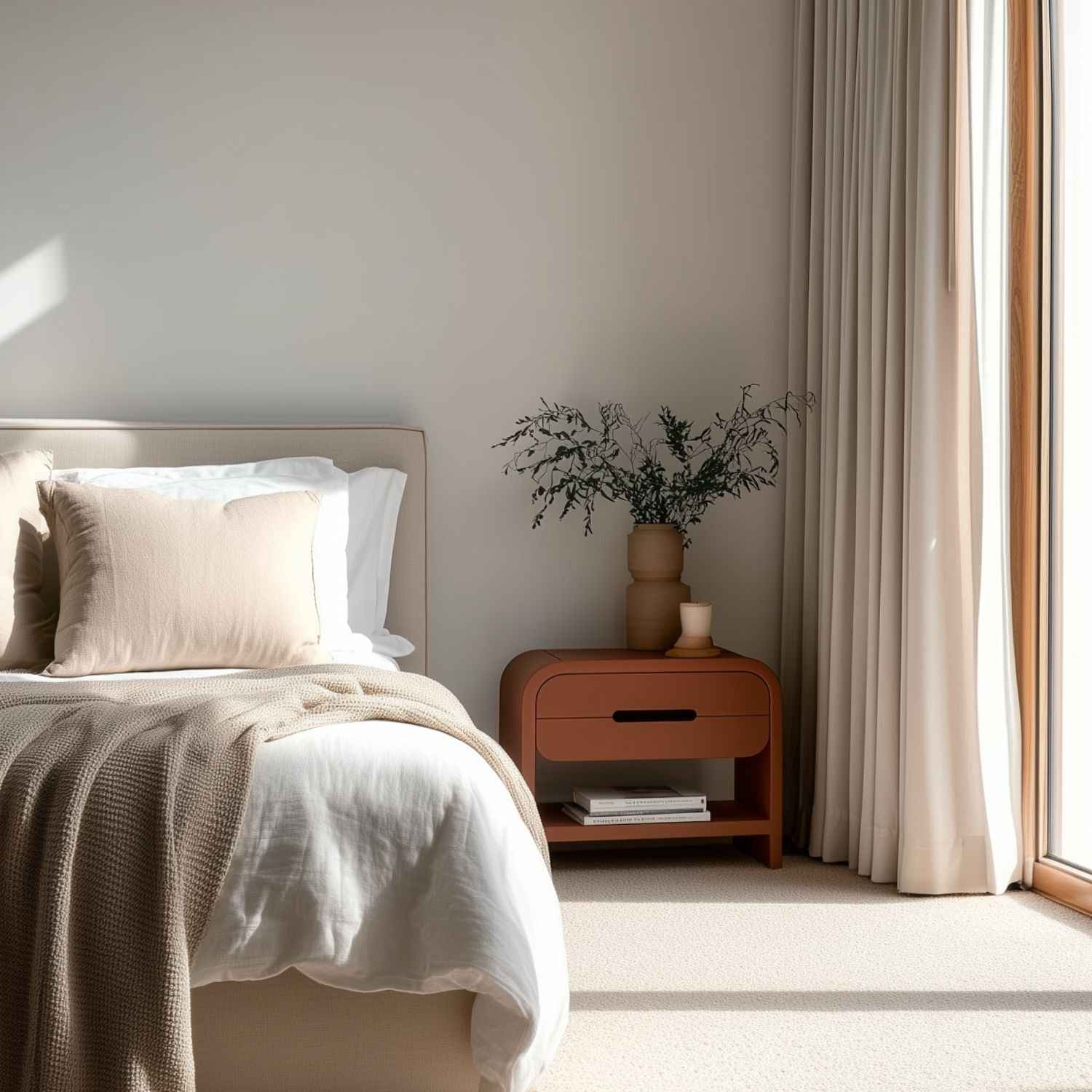 JAX (BED)SIDE TABLE | 2-DRAWERS + 1-SHELF | NATURAL