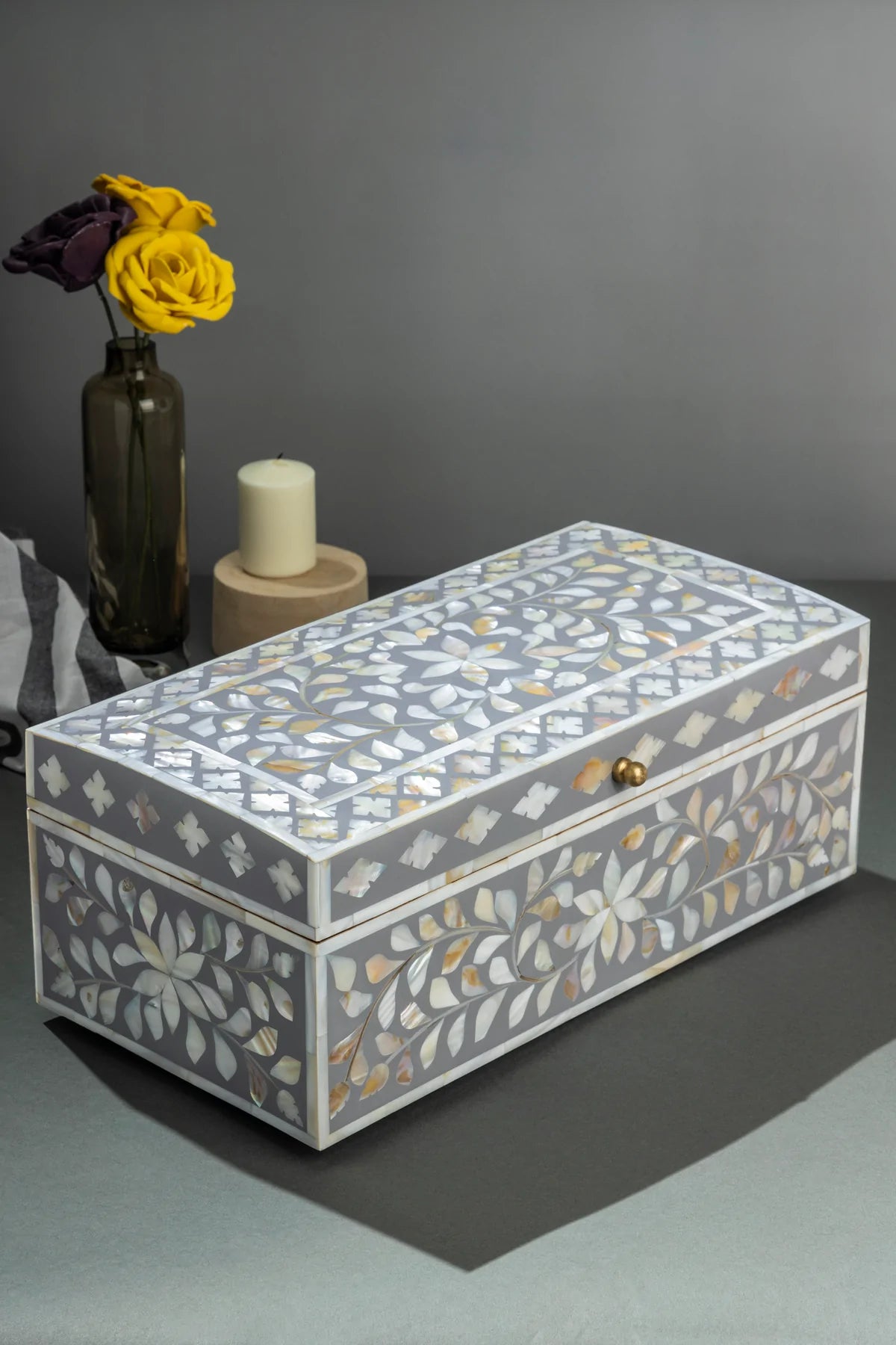 Mother of Pearl Inlay Jewelry Box - Exclusive Decorative box - Organizer & Storage - Special Gift - Home Decor.