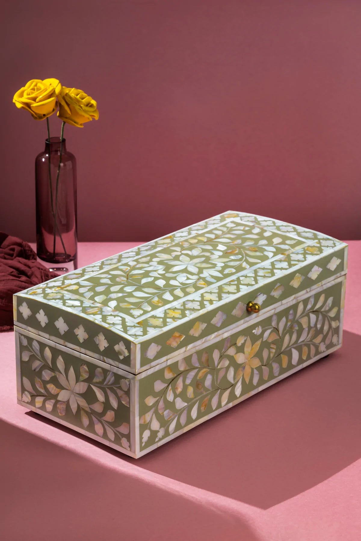 Mother of Pearl Inlay Jewelry Box - Exclusive Decorative box - Organizer & Storage - Special Gift - Home Decor.