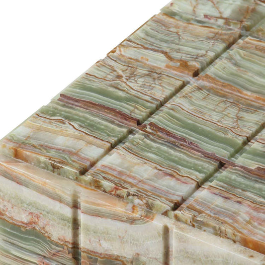 MESA SIDE TABLE - LOW STOOL | MATTE TERRAIN MARBLE