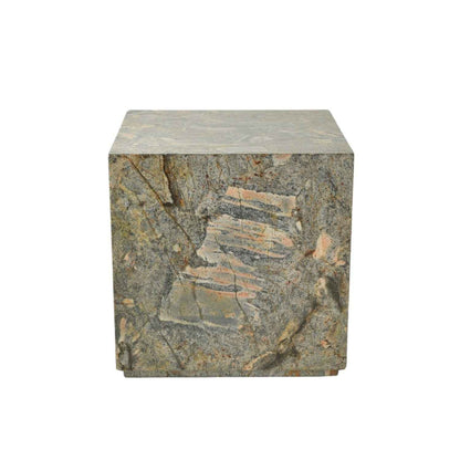 LENI PLINTH SIDE TABLE | GOLDEN FOSSIL | 2 SIZES