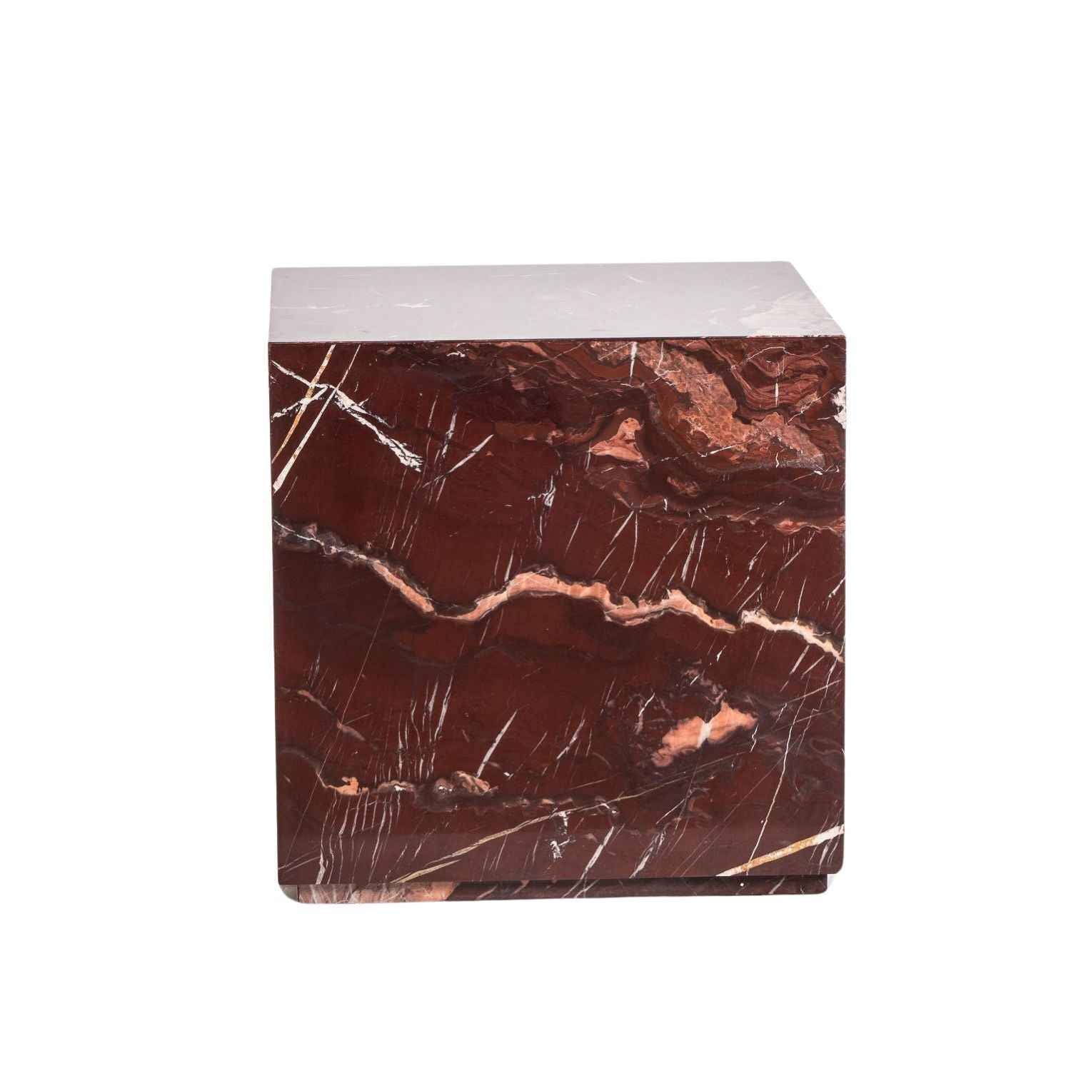 LENI PLINTH SIDE TABLE | RED JESPER | 2 SIZES