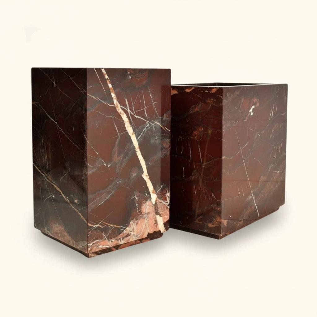 LENI PLINTH SIDE TABLE | RED JESPER | 2 SIZES