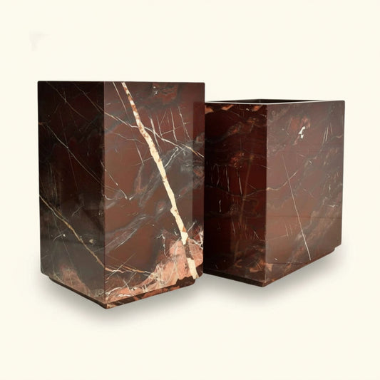 LENI PLINTH SIDE TABLE | RED JESPER | 2 SIZES