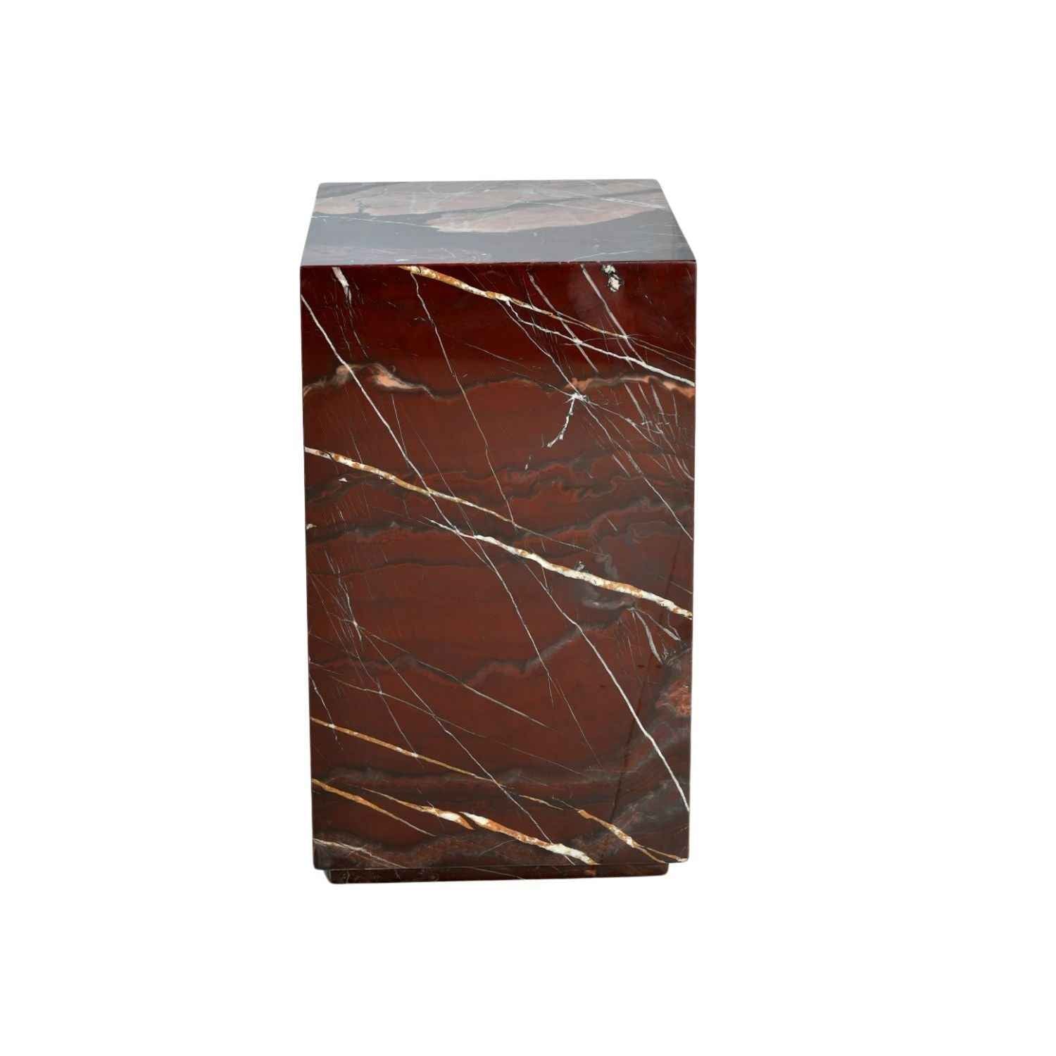 LENI PLINTH SIDE TABLE | RED JESPER | 2 SIZES