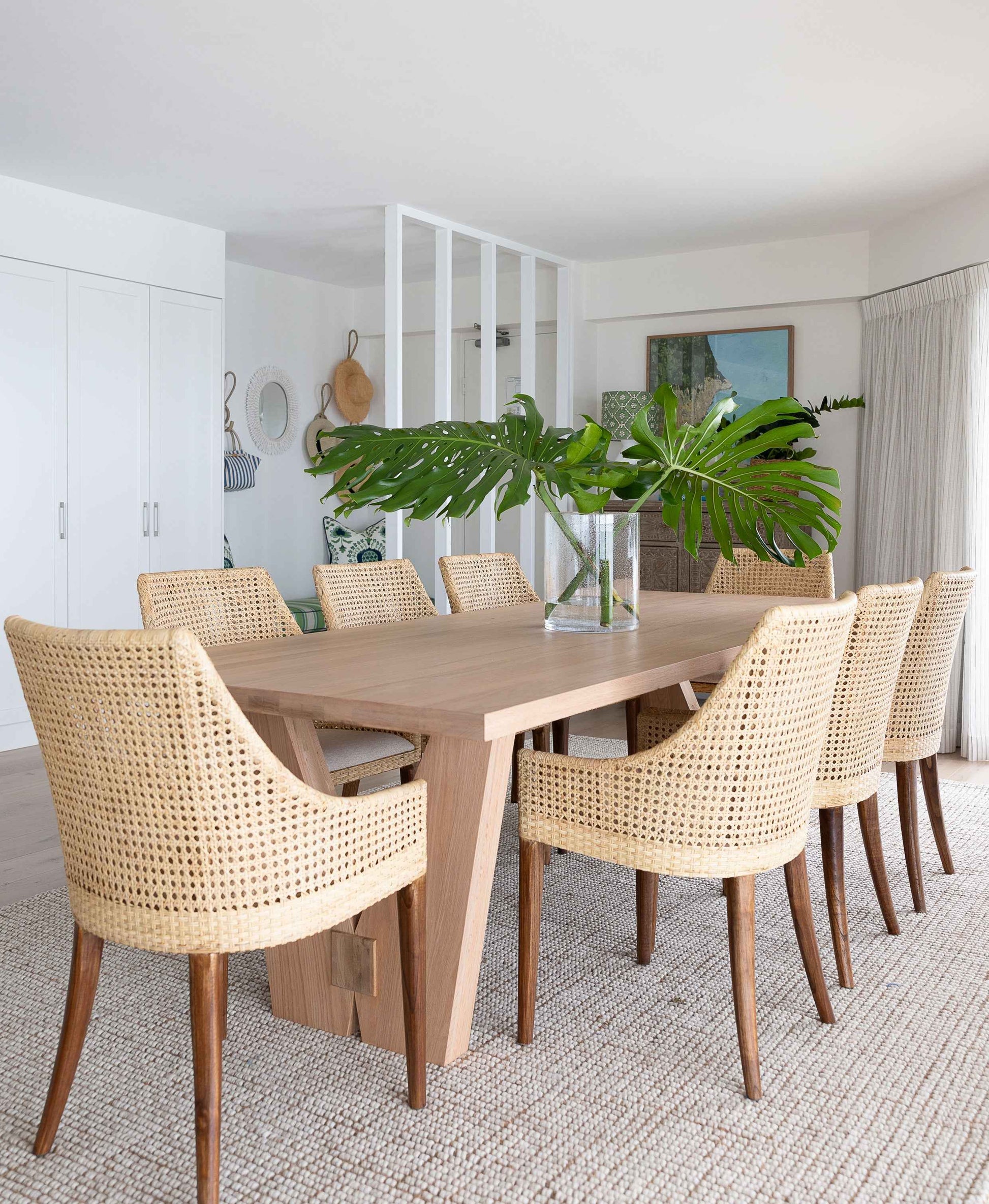 Classic Weave Natural Rattan Dining Chair