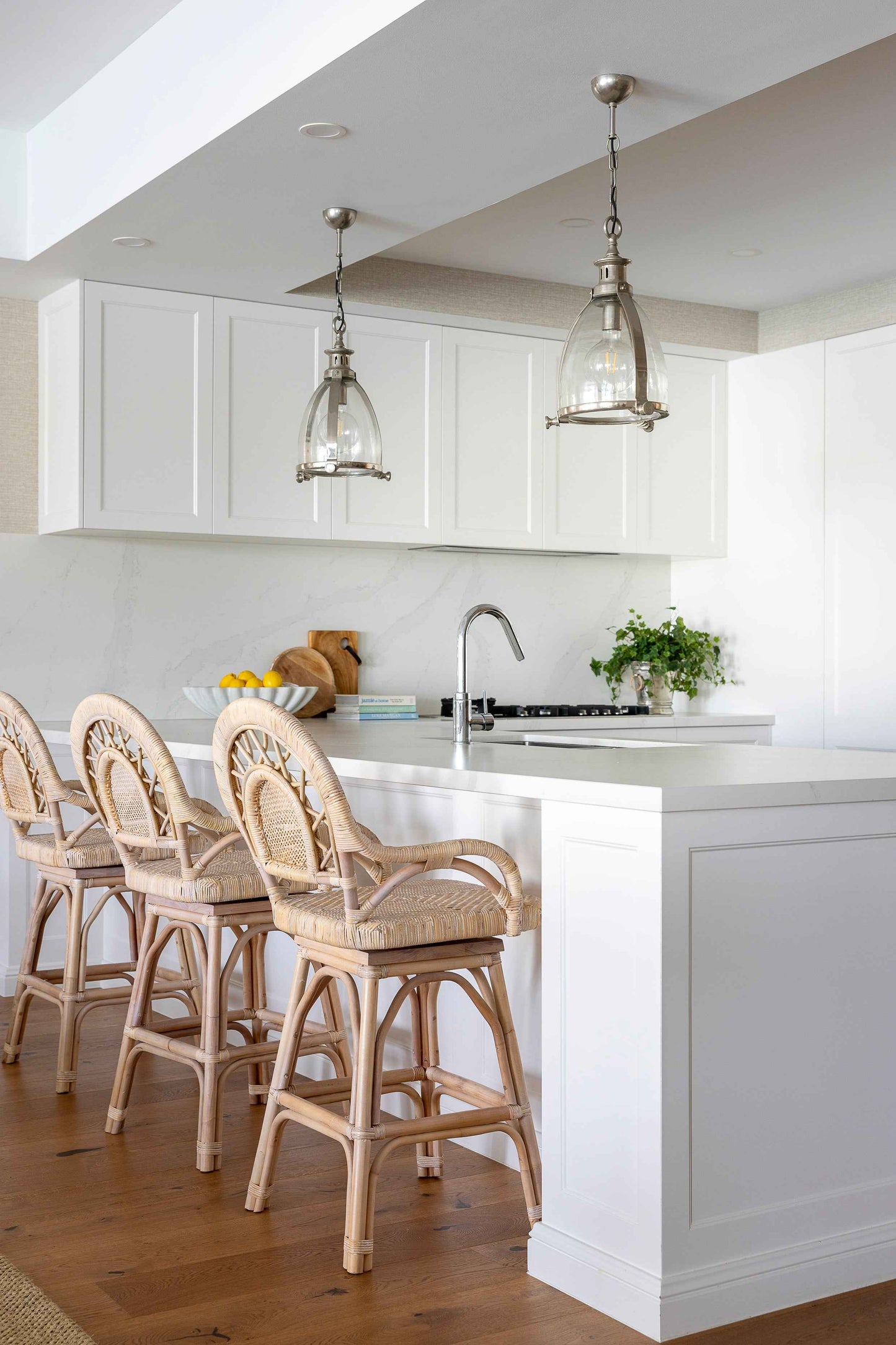 Lola Light Rattan Swivel Bar Stool