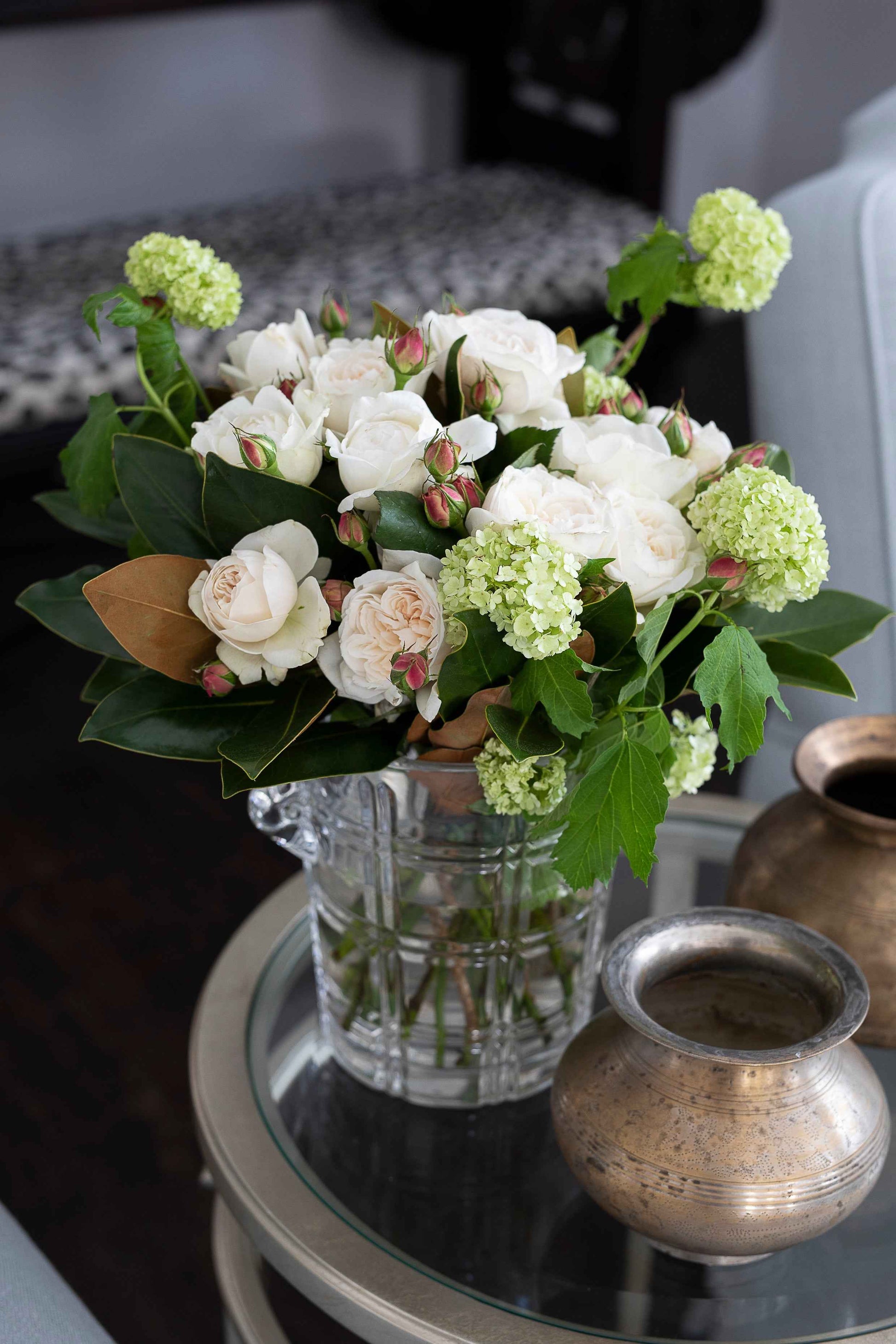 Sterling Round Silver Side Table Small