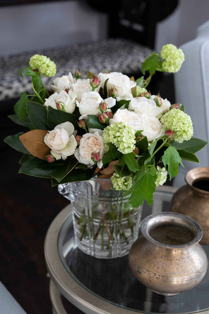 Sterling Round Silver Side Table Small