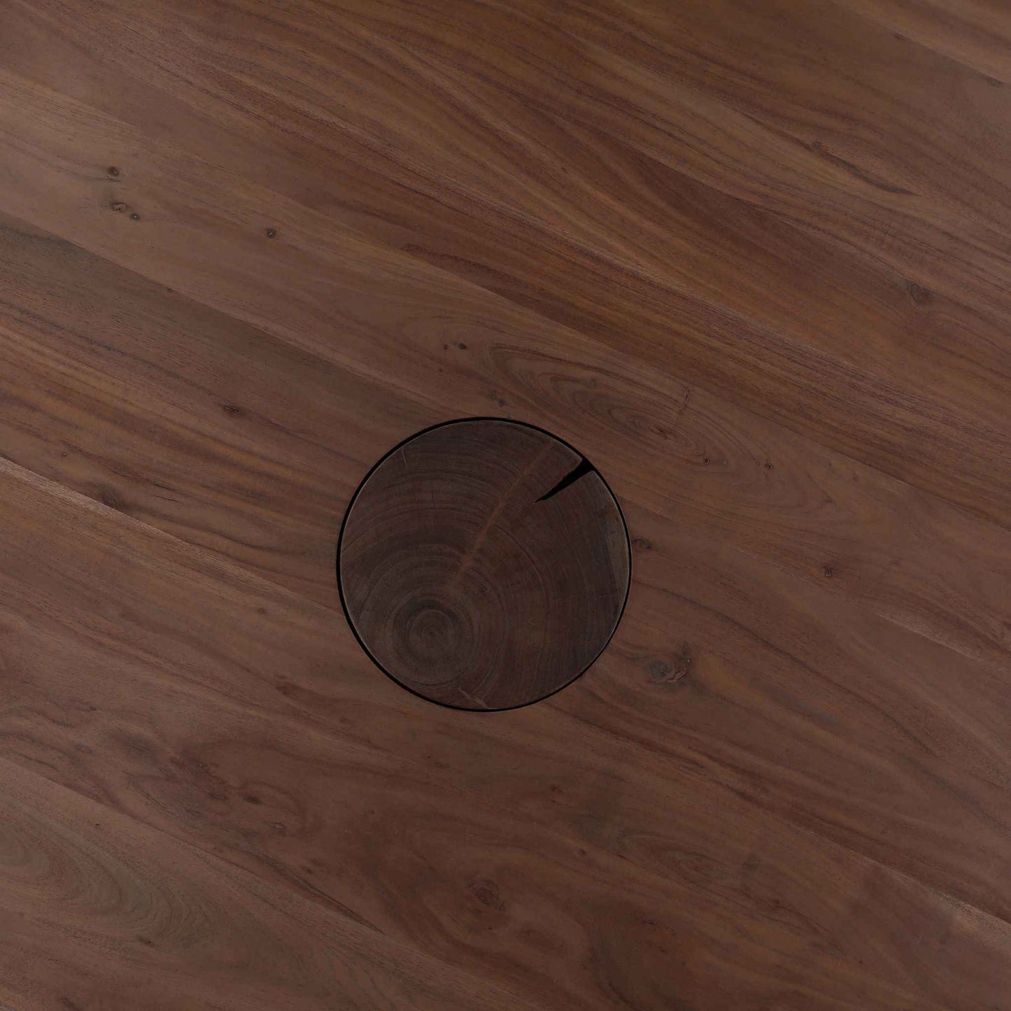 HAWKE 57"RD DARK ACACIA DINING TABLE