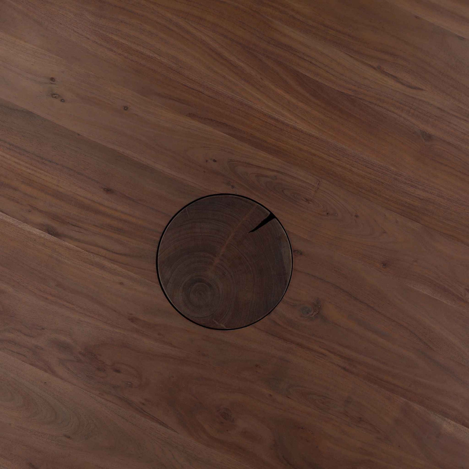 HAWKE 57"RD DARK ACACIA DINING TABLE