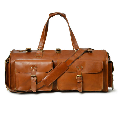 Genuine Leather Duffle Bag 32 Inches