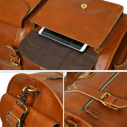 Genuine Leather Duffle Bag 32 Inches