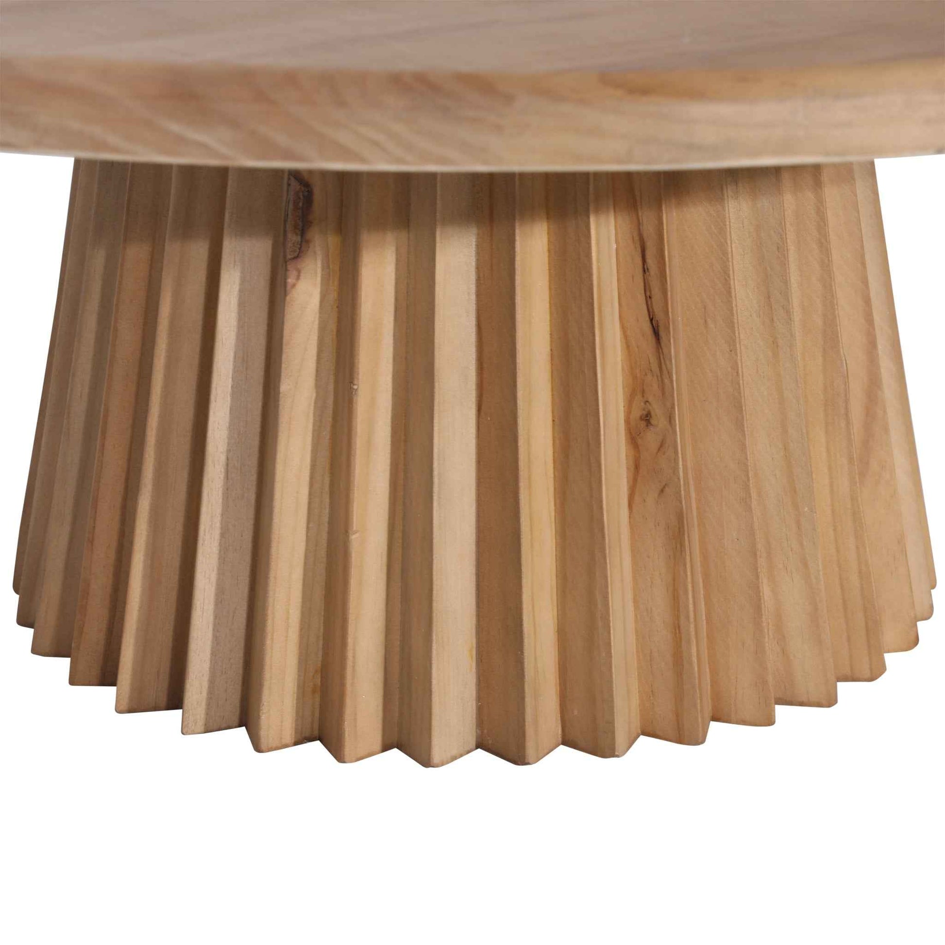 HYLAND ROUND NATURAL PINE COFFEE TABLE