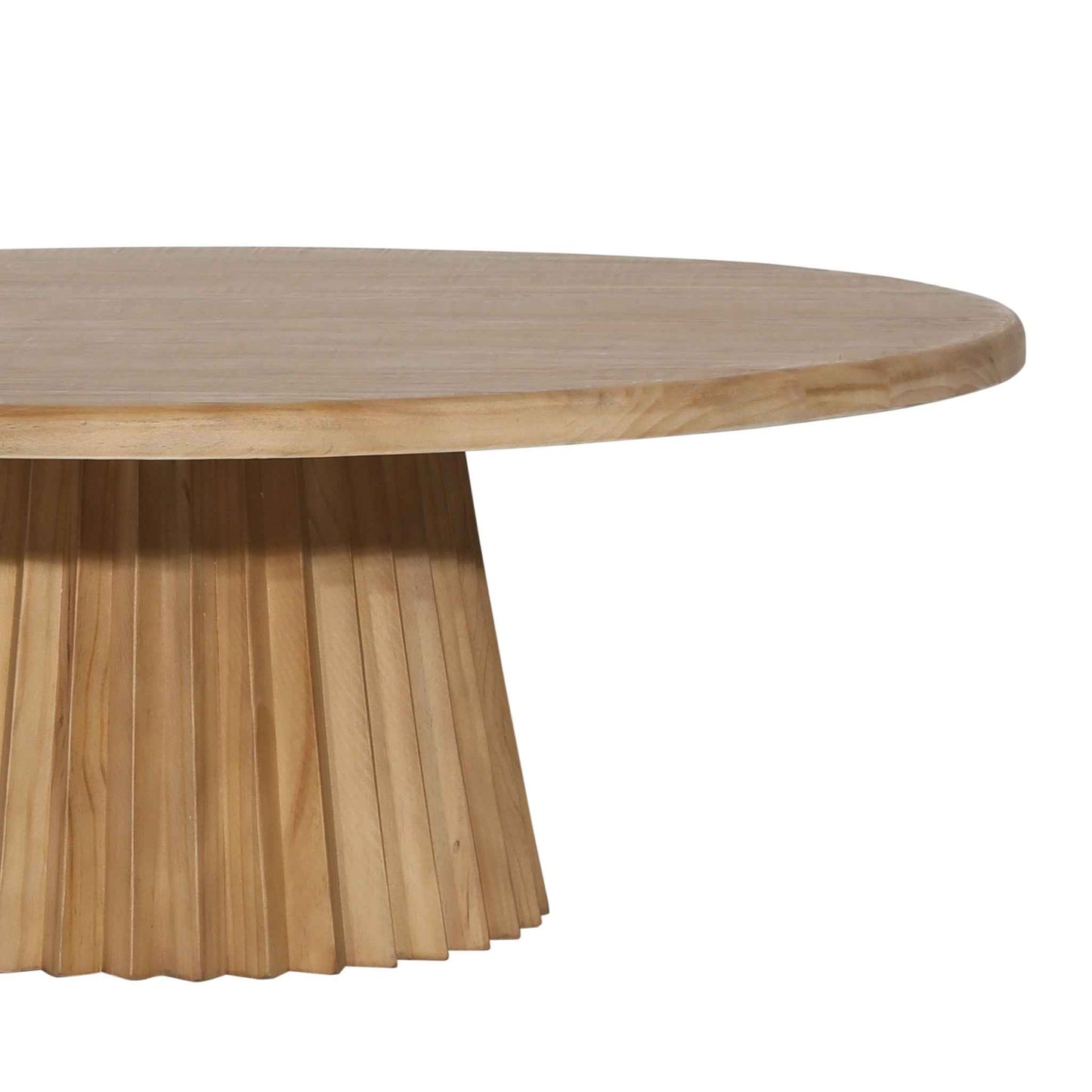 HYLAND ROUND NATURAL PINE COFFEE TABLE
