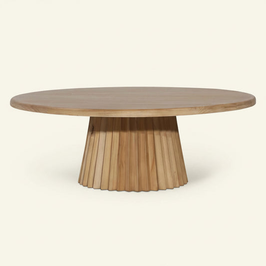 HYLAND ROUND NATURAL PINE COFFEE TABLE