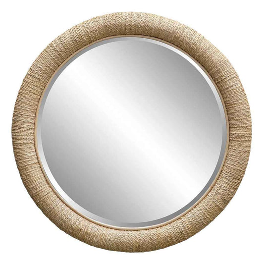 Mariner Round Mirror Natural