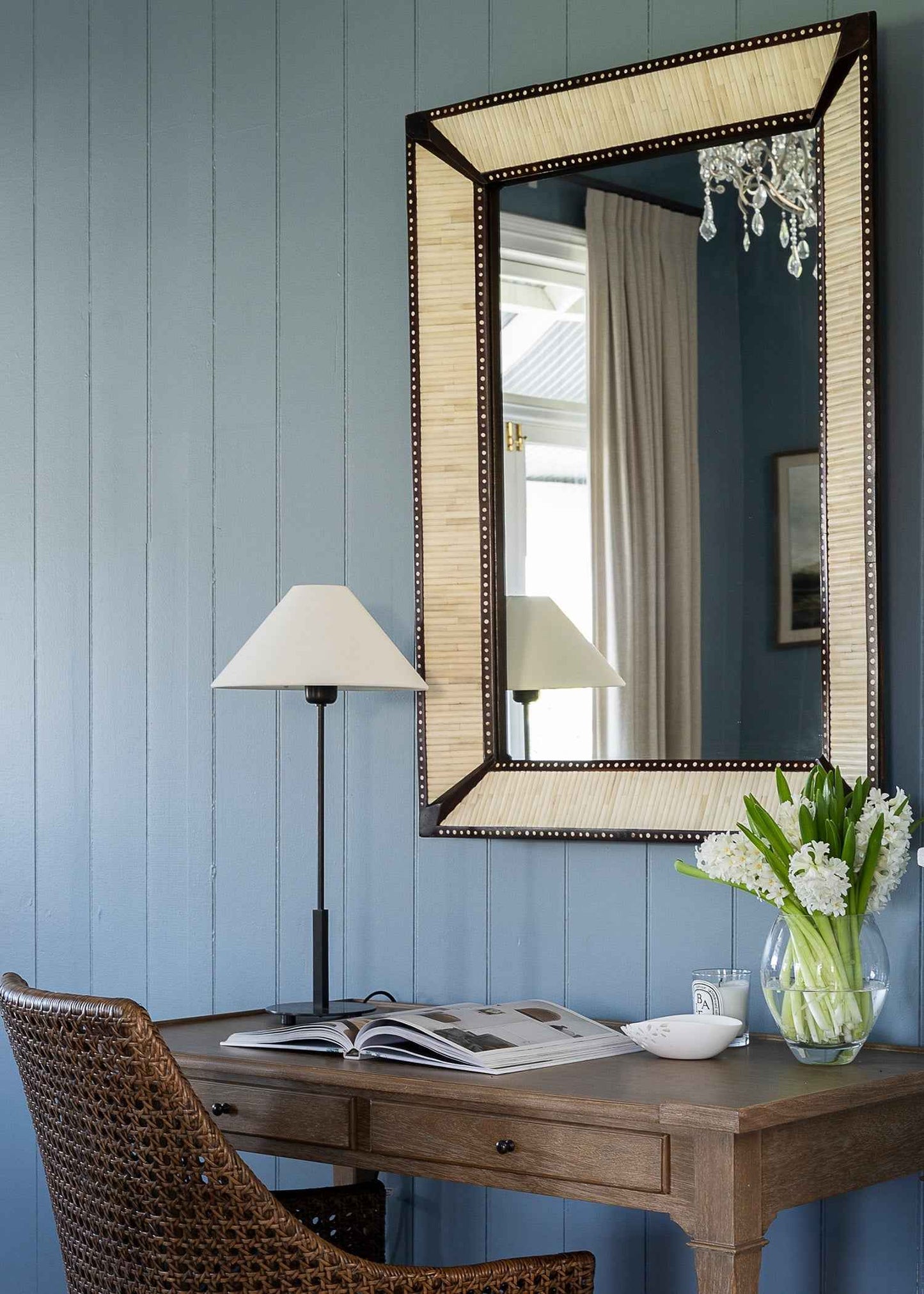 Henley Wood & Bone Mirror