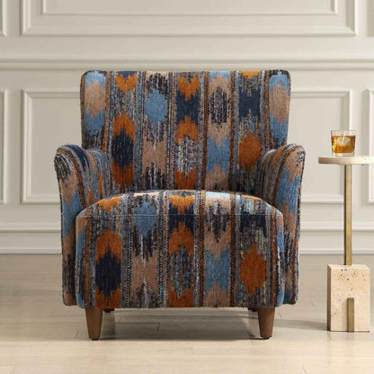 IKAT TEXTURED CHENILLE ARM CHAIR