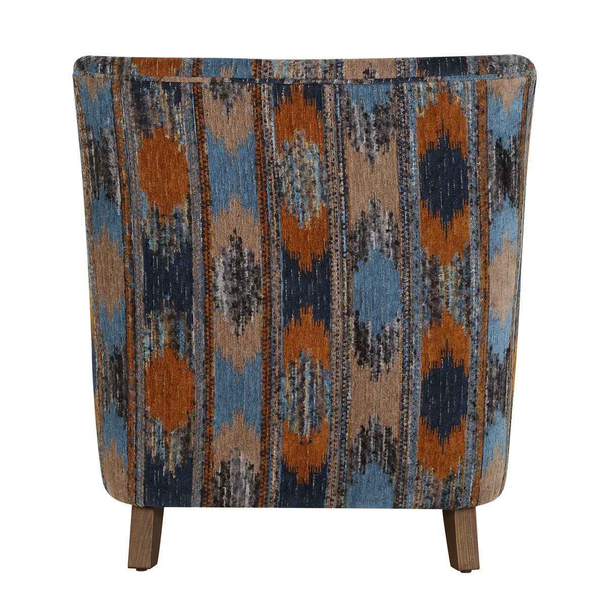 IKAT TEXTURED CHENILLE ARM CHAIR