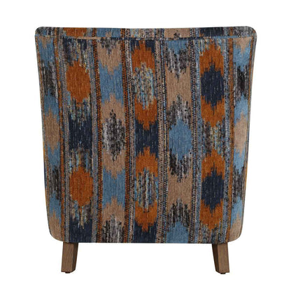 IKAT TEXTURED CHENILLE ARM CHAIR
