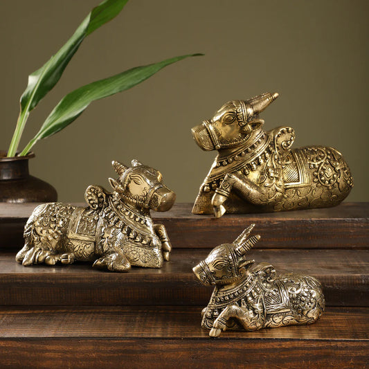 Handcrafted Brass Nandi (Single)