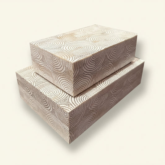 Etched Circle Bone Box