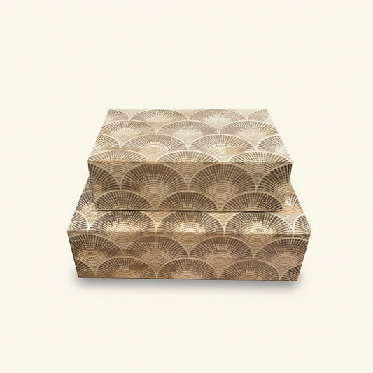 Scalloped Etched Boxes