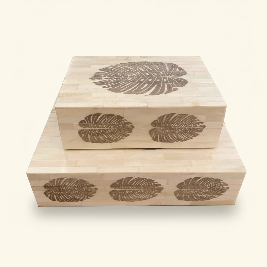 Monstera Leaf Etched Box